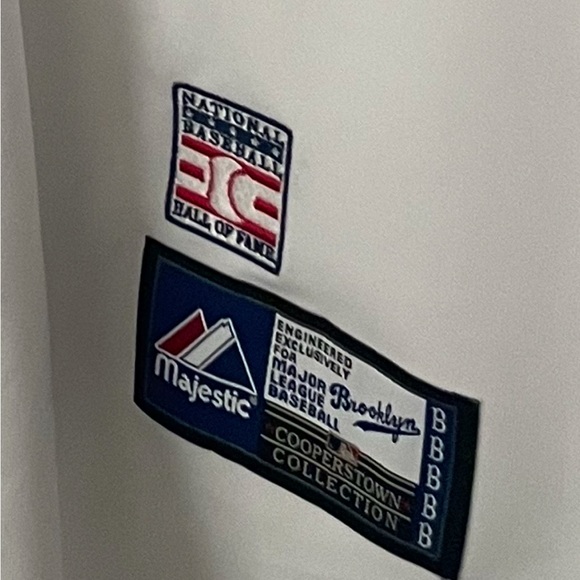 Majestic White and Blue Brooklyn Dodgers Lasorda Jersey - Picture 4 of 4